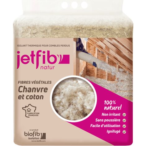 JETFIB'Natur : isolant en vrac chanvre et coton Sac de 8,5kg sac(s) de 0 - Sac de 8,5kg