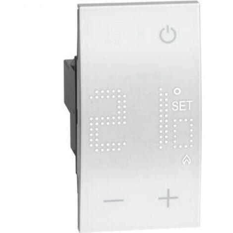 Jetzt wohnend thermostat 230v 2 module weisse farbe kw4441