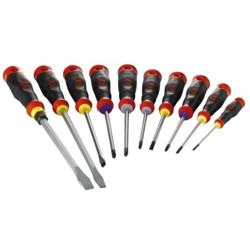 Sam Outillage - Jeu de tournevis sam Phillips, Pozidriv 10 pièces ( Prix pour 1 )