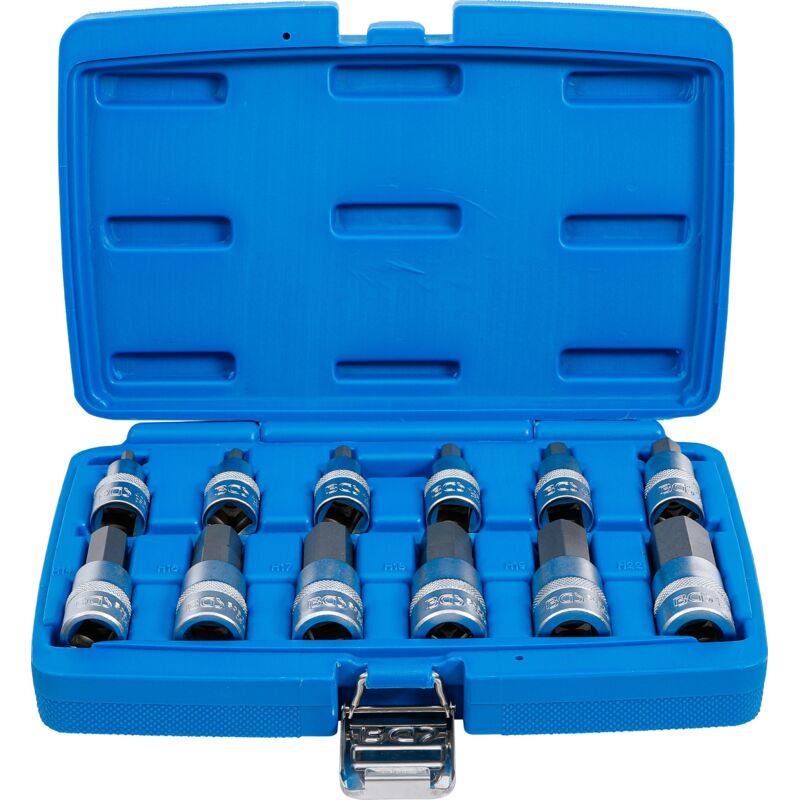 Jeu de douilles à embouts 12,5 mm (1/2') six pans intérieurs 5 - 22 mm 12 pièces