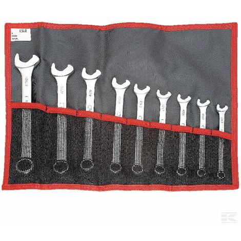 Jeu de 16 clés plates mixtes de 8 à 24mm en trousse