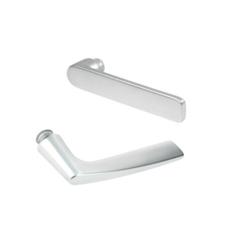 Assa Abloy – Jeu de 2 béquilles 1326/1329 saillie réduite pour plaque PE24 – Entraxe 195 mm – Série étroite 24 mm pour usage intensif