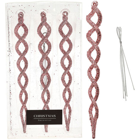 Jeu 3uni. Décoration Suspendue Spirale Rose Brillante