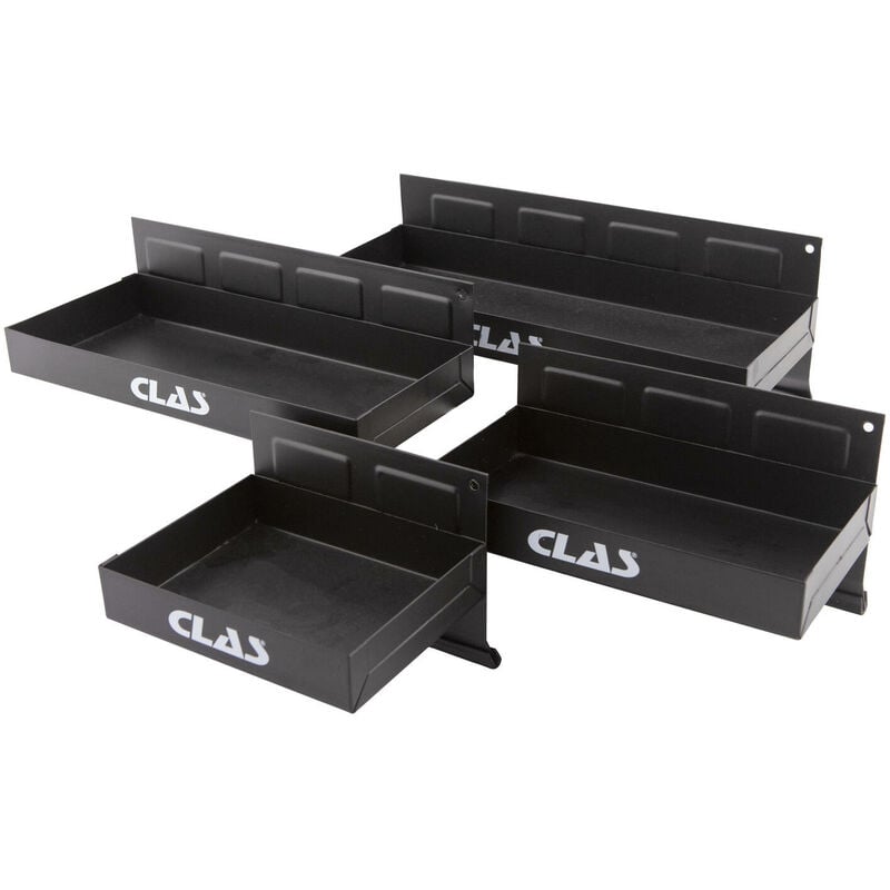 Clas - Jeu 4 bacs de rangement magnétiques pour servante d'atelier - eg 8004 Equipements