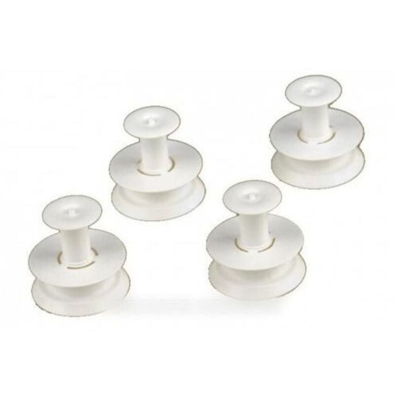 Whirlpool - jeu 4 roulettes panier superieur pour lave vaisselle