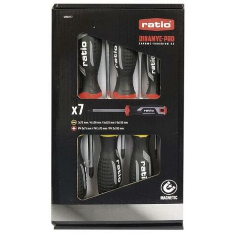 Jeu 7 tournevis Ratio série Dinamyc Pro - talla