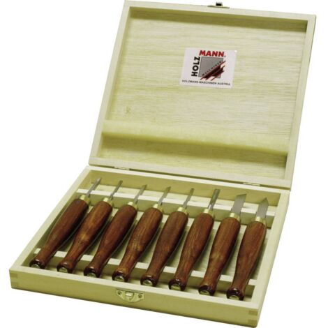 JEU 8 PCS MICRO GOUGES CISEAUX DE TOURNAGE POUR BOIS TOUR HOLZMANN HM8TLG