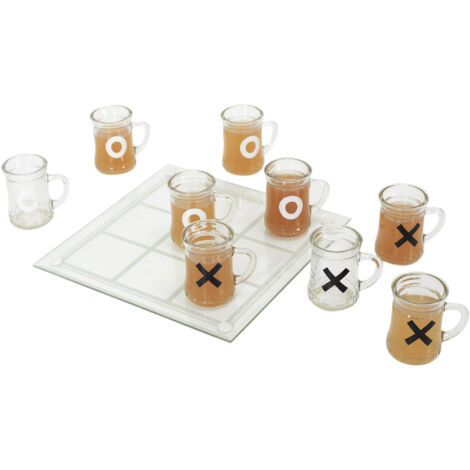 Jeu A Boire Tic Tac Toe En Verre Chope X9