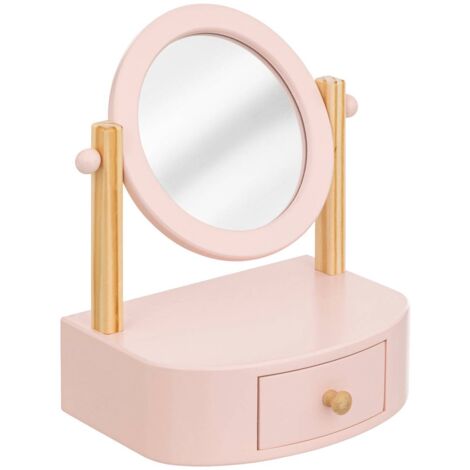 Jeu coiffeuse à poser enfant Chary rose 22x16cm - Atmosphera créateur d'intérieur