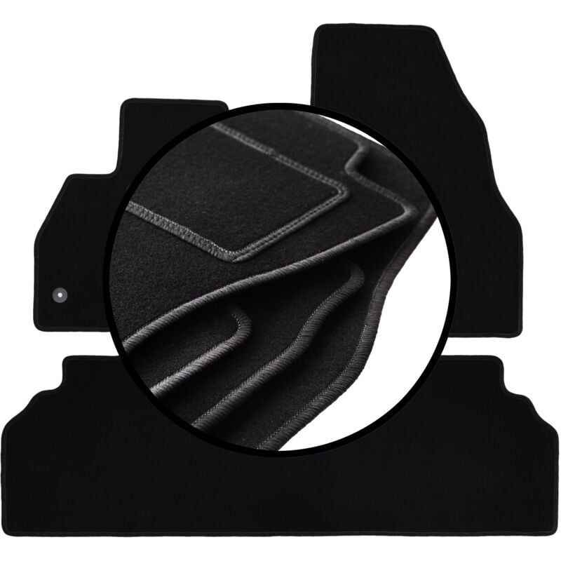 Jeu complet de tapis en velours pour : Renault Kangoo II combivan (2007-)