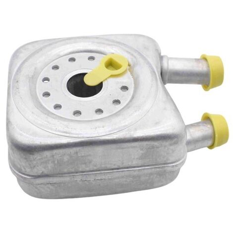 jeu. Couleur : Argent. Matériau : Aluminium. Refroidisseur d'huile moteur en aluminium pour voiture 068117021B. Compatible avec :
