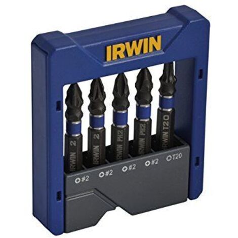 Jeu d'accessoires de tournevis Irwin PZ PH TX 5 unités