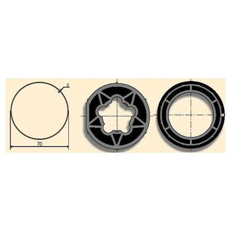 Jeu d'adaptation moteur pour LT 50 tube ø DEPRAT 89  F 5039 somfy