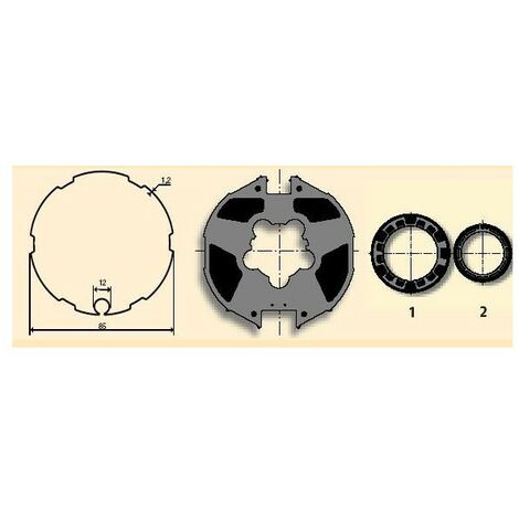 Jeu d'adaptation moteur pour LT 50 tube Imbac 85 somfy