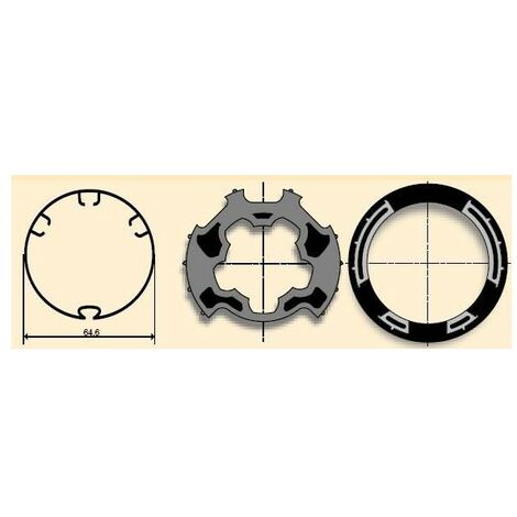Jeu d'adaptation moteur pour LT 50 tube Madopron 64, Llaza 65 somfy
