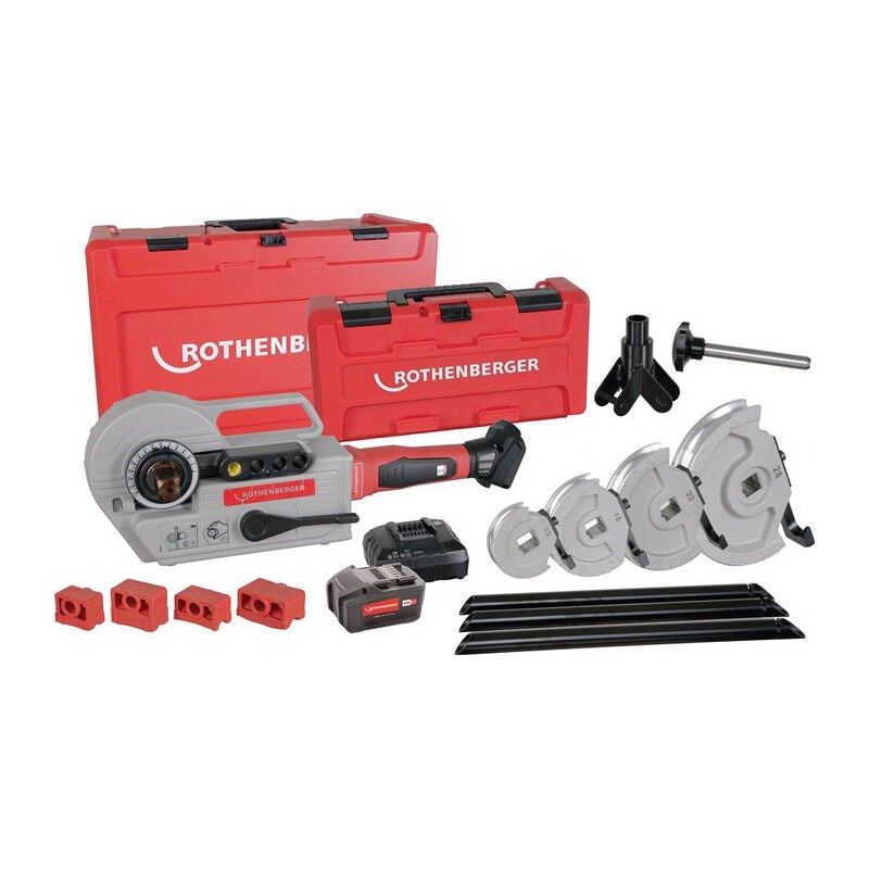 FP - Jeu d'appareil pliage de tube sans fil robend® 4000 e 15 - 18 - 22 - 28 mm rothe