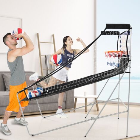 Jeu d'Arcade Basketball Double Tir Pliable 8 Modes Son Électronique Rouge CWXT5855 DESIGN IN
