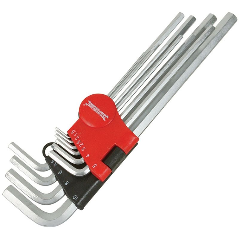 Silverline - jeu de 10 clés mâles expert 1,5 - 10 mm 719784