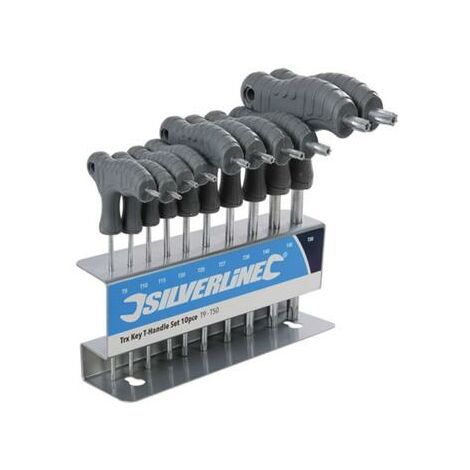 Jeu de 10 clés mâles Torx percées