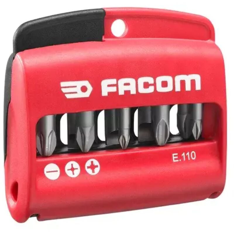 Jeu de 10 embouts de vissage mixtes 1/4" FACOM E.110PB
