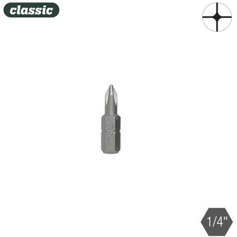 Jeu de 10 embouts PHILIPS ph 1x25mm 1/4" acier bph125 MOTA