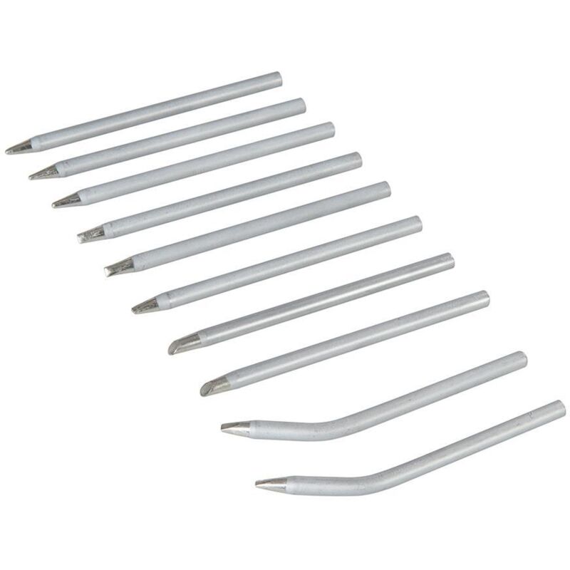 Jeu De 10 Pannes De Fer À Souder 40 W Silverline 675071