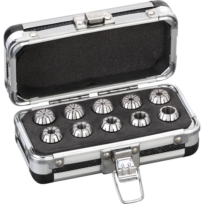 Fervi - Jeu de 10 pinces er16 Set of 10 er16 collets pr16/10p