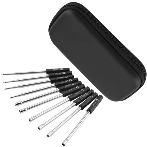 Jeu de 10 Tournevis de Réglage Carburateur Professionnel - Set Pacman, Double D et Splines pour Taille-haies, Tronçonneuses