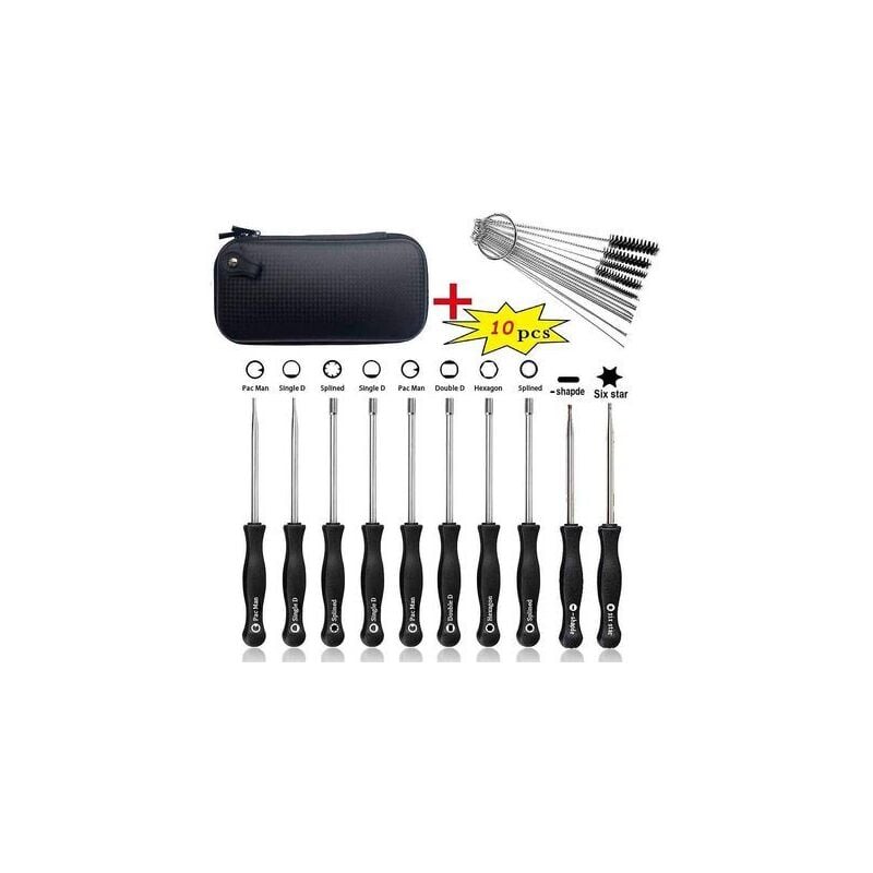 Jeu de 10 tournevis pour le réglage des carburateurs Walbro des petits moteurs 2 temps des tronçonneuses/rotatives/etc.