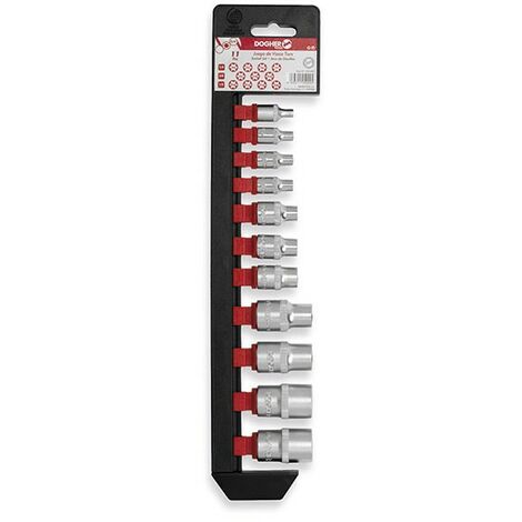 Jeu de 11 douilles Torx 1/4, 3/8, 1/2  DOGHER 503-051