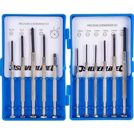 JEU DE 11 TOURNEVIS DE PRÉCISION 11 PCS SILVERLINE 633602