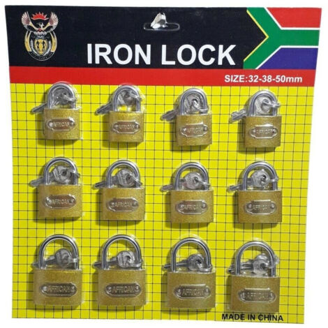 Jeu De 12 Cadenas Arc 32mm 38mm 50mm Avec 3 Clés Pour Armoire Valise