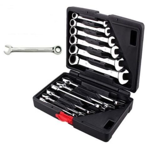 Jeu de 12 Clé à cliquet mixtes combiné Spanner