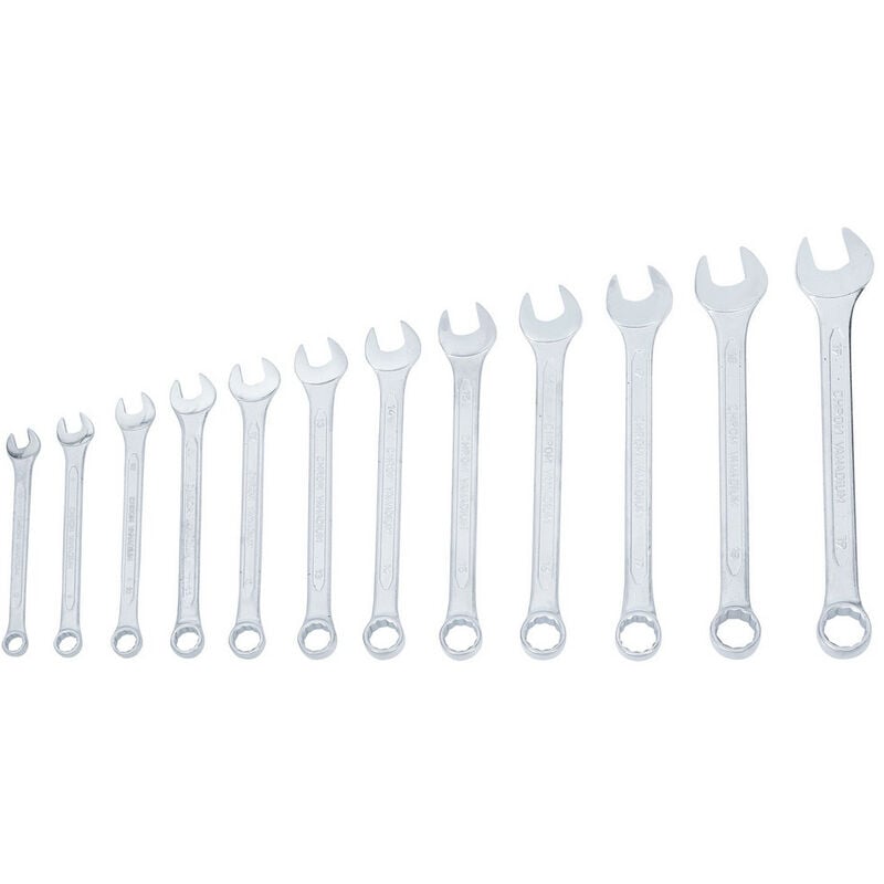 Jeu de 12 cles mixtes de 8 à 22 mm