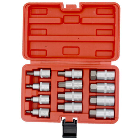 Jeu de 12 douilles impact hexagonales 1/2" H5 à H22