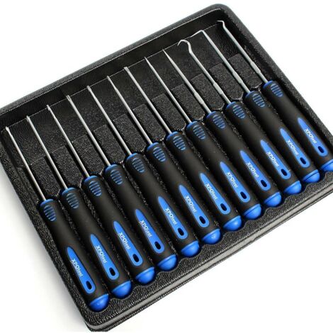 Jeu de 12 Tournevis de précision Cruciformes, pour vis à Fente, Hexalobulaires internes