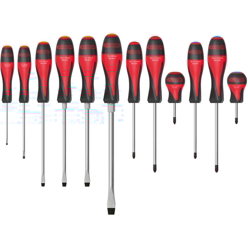 Kstools - ks Tools - Jeu de 12 tournevis ultimate, Fente - ph - pz - 922.6080