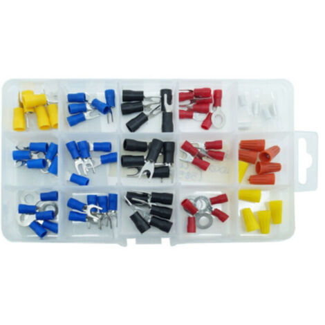 Jeu De 125 Connecteurs De Cosses électriques Pré-isolés 125 Pcs Pcs Pcs