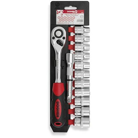 Jeu de 13 douilles bi-hexagonales 1/2 DOGHER 530-061
