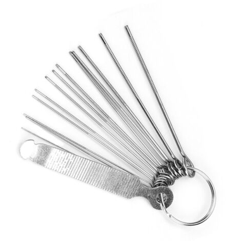 Jeu de 13 limes pour ajustement chevalet et sillet guitare, outils de réparation pour ukulélé et guitare acoustique