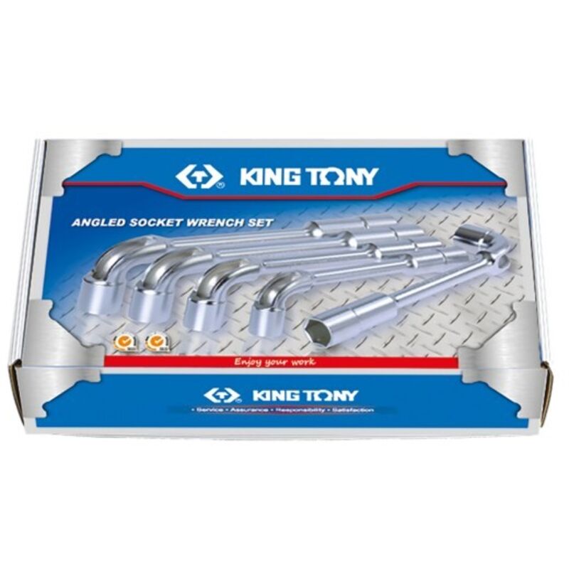 King Tony - Jeu de 16 clés à pipe 8 à 19,21,22,23,24mm 6x6pans