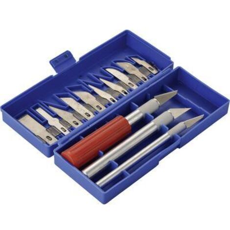 Jeu de 16 couteaux de modélisme Basetech W65469