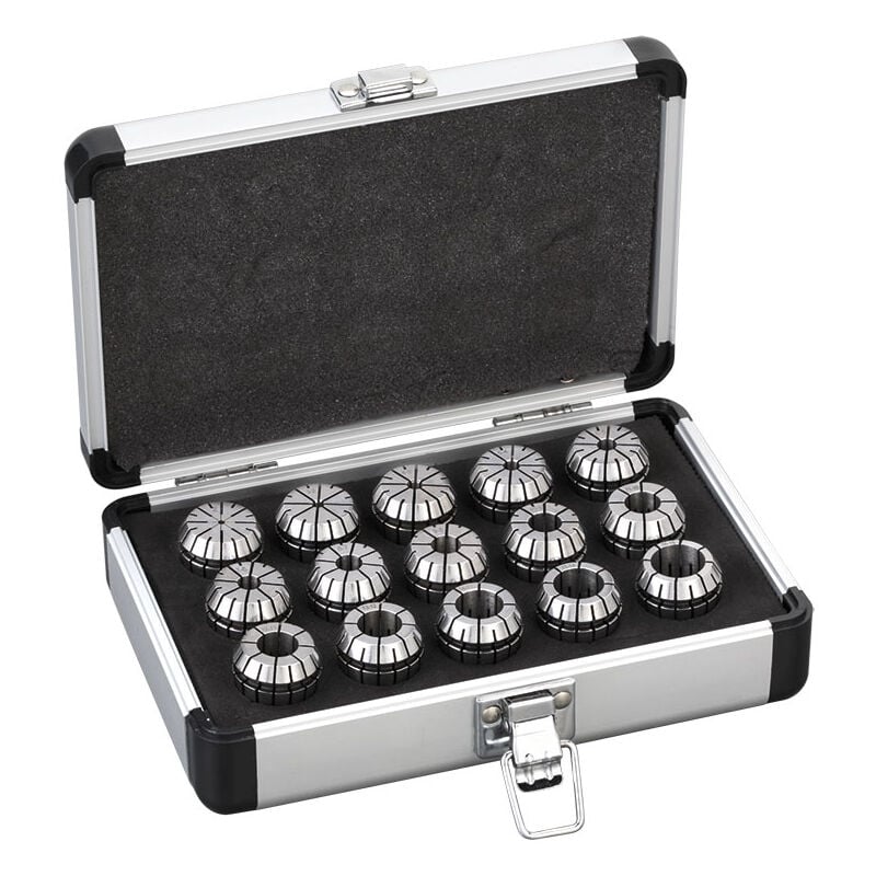 Fervi - Jeu de 16 pinces er25 Set of 16 er25 collets pr25/15p