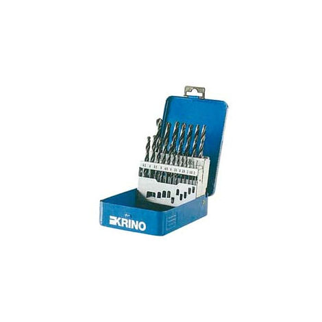 Jeu de 19 forets roulés HSS DIN338-G 1 à 10 mm par 0,5 mm MW Tools DRMS19