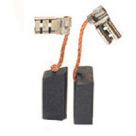 Jeu de 2 charbons adaptable pour AEG - ATLAS COPCO, MILWAUKEE, KANGO. Dimensions: 6.3 x 8 x 18mm.