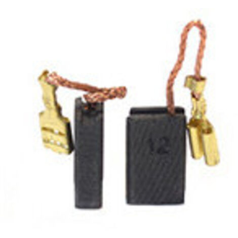 Jeu de 2 charbons adaptable pour AEG- ATLAS COPCO, MILWAUKEE, SPIT. Dimensions: 5 x 10 x 16mm.