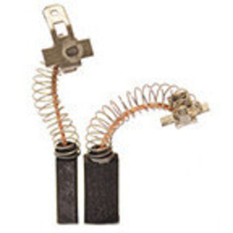 Jeu de 2 charbons adaptable pour BLACK & DECKER, DE WALT, ELU. Dimensions: 5 x 5 x 16mm.