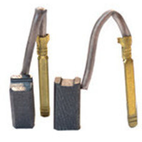 Jeu de 2 charbons adaptable pour BLACK & DECKER, DE WALT, ELU. Dimensions: 6 x 6 x 13mm.