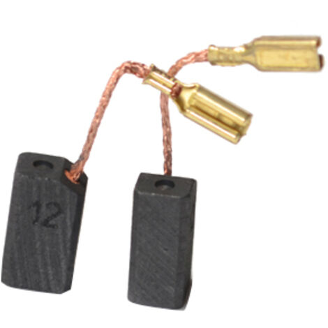 Jeu De 2 Charbons Adaptable Pour Black & Decker, De Walt, Elu. Dimensions: 6.3 X 6.3 X 13.5mm.