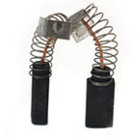 Jeu de 2 charbons adaptable pour BLACK & DECKER, DE WALT, HITACHI. Dimensions: 6 x 8 x 16.5mm.